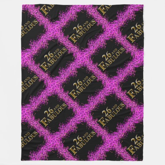 26e verjaardag fleece deken (Voorkant)