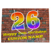 26e verjaardag: Fun, door graffiti geïnspireerde r Groot Cadeauzakje (Voorkant)