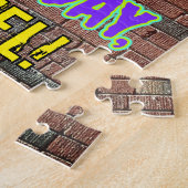 26e verjaardag ~ Fun, geïnspireerd door Urban Graf Legpuzzel (Zijkant)