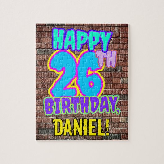 26e verjaardag ~ Fun, geïnspireerd door Urban Graf Legpuzzel (Verticaal)