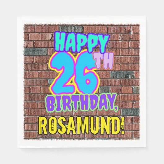 26e verjaardag ~ Fun, geïnspireerd door Urban Graf Servet (Voorkant)