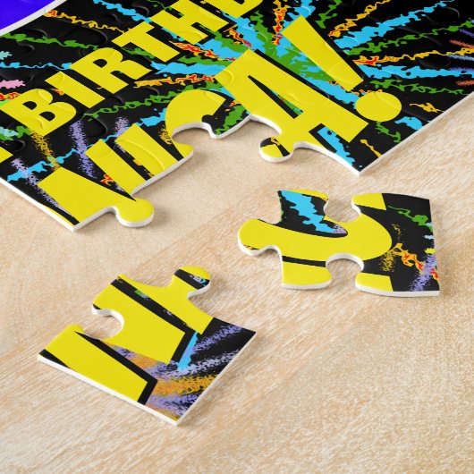 26e verjaardag: Fun, kleurrijk gevuurwerk Legpuzzel (Zijkant)