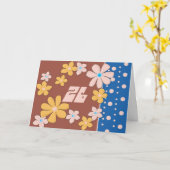 26e verjaardag kaart (Gele Bloem)