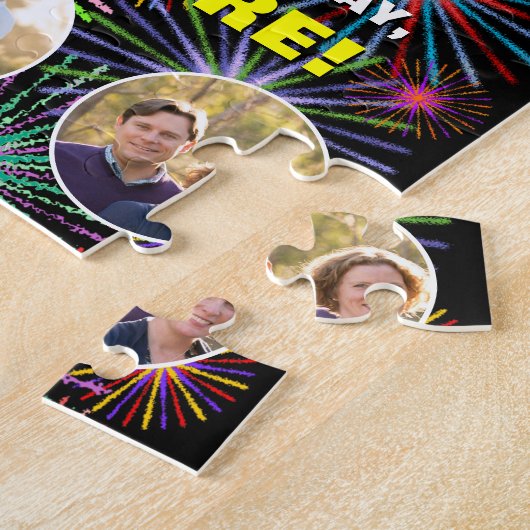 26e verjaardag: Leuke regenboog #, aangepaste naam Legpuzzel (Zijkant)