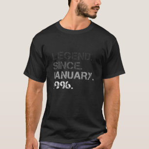 26e verjaardag Mannen Vrouwen 26 jaar oud Legend J T-shirt