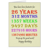 26e verjaardag Mijlpalen (Voorkant)