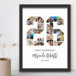 26e verjaardag nummer 26 aangepaste fotocollage poster<br><div class="desc">Vier 26e verjaardag met dit gepersonaliseerde nummer 26 fotocollage poster. Dit aanpasbare geschenk is ook perfect voor trouwdag. Het is een geweldige manier om waardevolle herinneringen van je bruiloft en getrouwd leven weer te geven. Het poster bevat een collage van foto's die die speciale momenten vastleggen, en het kan worden...</div>
