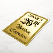 26e verjaardag Partij — Elegant Manuscript + de Na Folie Uitnodiging (Gedraaid)