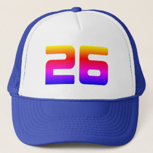 26e verjaardag regenboog trucker pet
