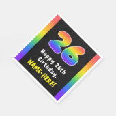 26e verjaardag: Regenboogspectrum # 26, Aangepaste Servet (Hoek)