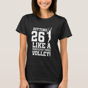 26e verjaardag Tennis 26 jaar oud Tennisser Bi T-shirt