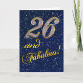 26e verjaardag Uitnodiging (Voorkant)