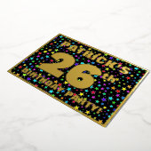 26e verjaardag van de gevechtsdag - vun, kleurrijk folie uitnodiging (Gedraaid)