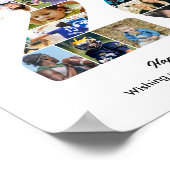 26e Verjaardagsfeest Nummer 26 Fotocollage Poster (Hoek)