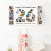 26e verpartij Cijfer 26 fotocollage Spandoek (Insitu)