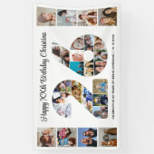 26e verpartij Cijfer 26 fotocollage Spandoek (Verticaal)