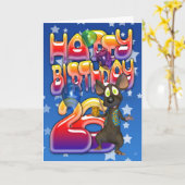 26ste verjaardag Kaart, Happy Birthday Kaart (Gele Bloem)