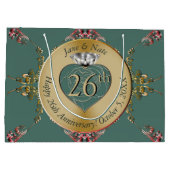 26th/any bruiloft Jubileum Groot Cadeauzakje (Achterkant)