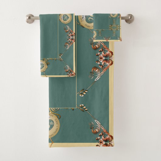 26th/Any Wedding Jubileum badhanddoek Bad Handdoek (Insitu)