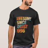 26Th Awesome Since August 1996 26 T-shirt (Voorkant)