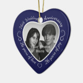 26th Wedding Jubileum Foto Keramisch Ornament (Links)