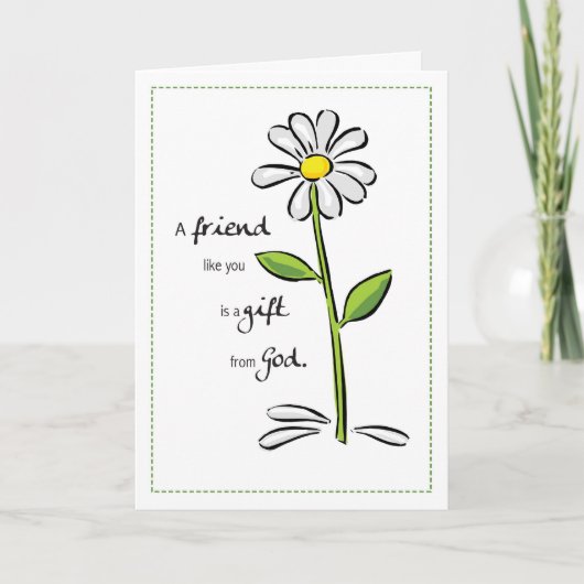 2703 Vriend Gift van God Verjaardag Kaart (Voorkant)