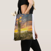 2706 - Het woestijnlandschap van Arizona bij zonso Tote Bag (Dichtbij)