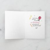 2709 Eerste verjaardag Beer kleindochter Kaart (Binnen)