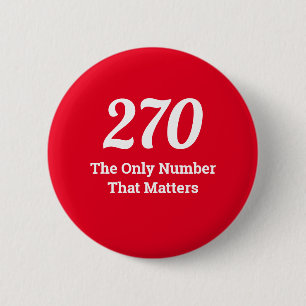 270 Het Enige Nummer dat Ertoe Doet in 2020 Ronde Button 5,7 Cm
