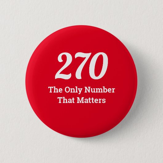 270 Het Enige Nummer dat Ertoe Doet in 2020 Ronde Button 5,7 Cm (Voorkant)
