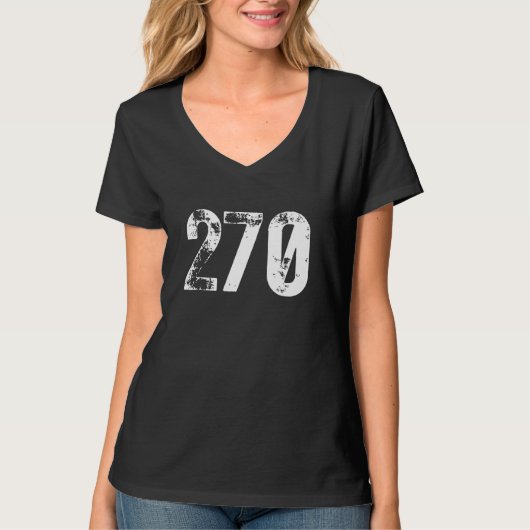 270 Netnummer Bowling Green KY Mobiel Netnummer 27 T-shirt (Voorkant)