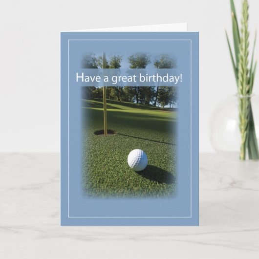 2727 de Verjaardag van het Golf van de foto Kaart (Voorkant)