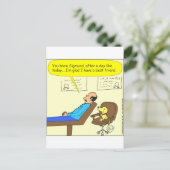 272 beste vriend cartoon in kleur briefkaart (Staand voorkant)