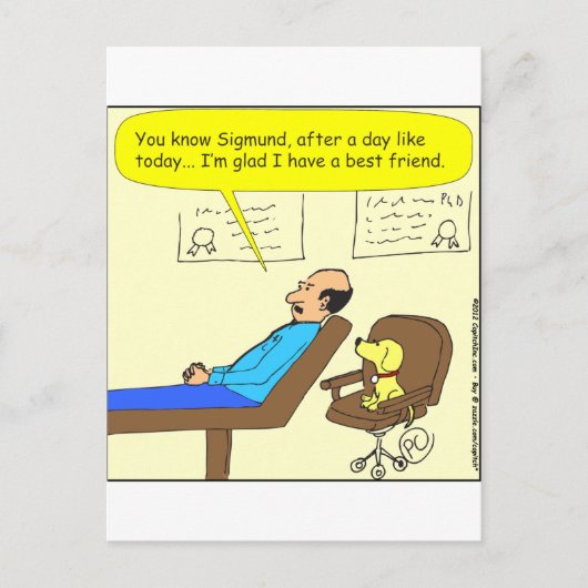 272 beste vriend cartoon in kleur briefkaart (Voorkant)