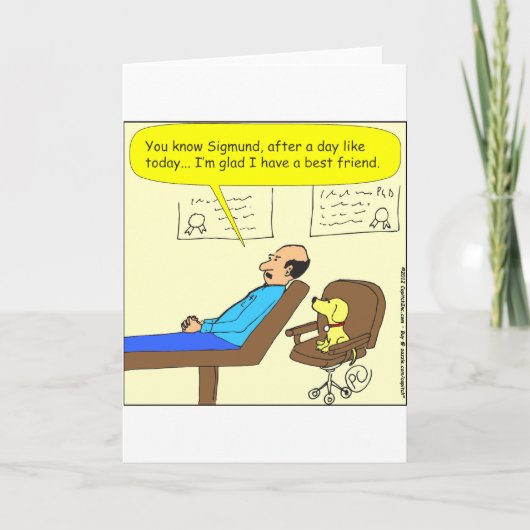 272 beste vriend cartoon in kleur kaart (Voorkant)