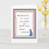 2743 het Lied van de kat in de Verjaardag van het Kaart (Gele Bloem)