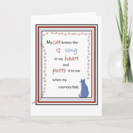 2743 het Lied van de kat in de Verjaardag van het Kaart