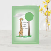 2751 het Denken van de Giraffe aan u Kaart (Gele Bloem)