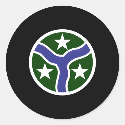 278e Pantserregiment Patch 278e ACR Ronde Sticker (Voorkant)