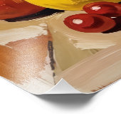 27.03" x 27.03" Still Life Wine Fruit Foto Afdruk (Hoek)