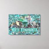 27.50" x 17.75 Stretched Canvas - Streets of NT (Voorkant)