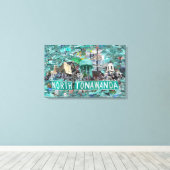 27.50" x 17.75 Stretched Canvas - Streets of NT Afdruk (Insitu (Houten vloer))