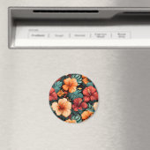 #27 Bloemen patroon Magneet (Insitu (Vaatwasser))