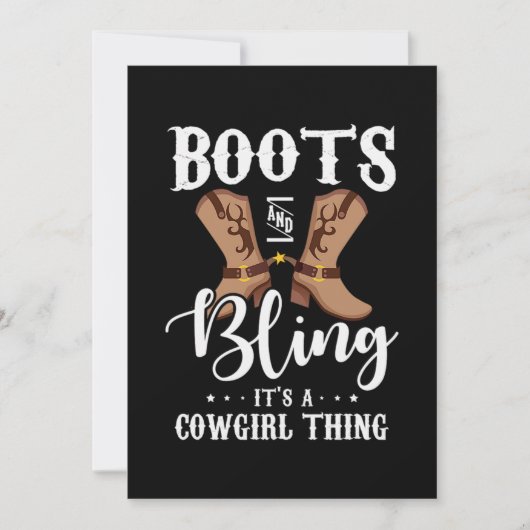 27.Boots And Bling Its A Cowgirl Thing Save The Date (Voorkant)