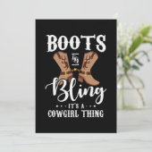 27.Boots And Bling Its A Cowgirl Thing Save The Date (Staand voorkant)