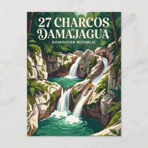27 Charcos de Damajagua Dominicaanse Republiek Briefkaart