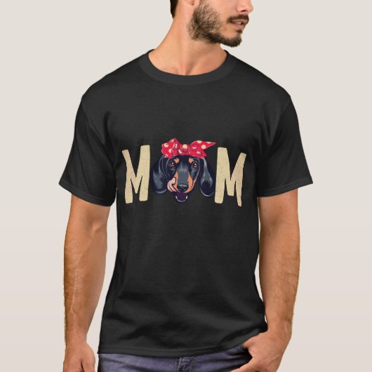 27 Dachshund Moeder T-shirt (Voorkant)