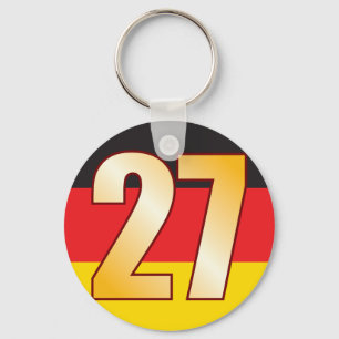 27 DUITSLAND Gold Sleutelhanger