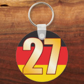 27 DUITSLAND Gold Sleutelhanger (Voorkant)
