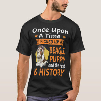 27 Een op een tijd Beagle puppy T-shirt